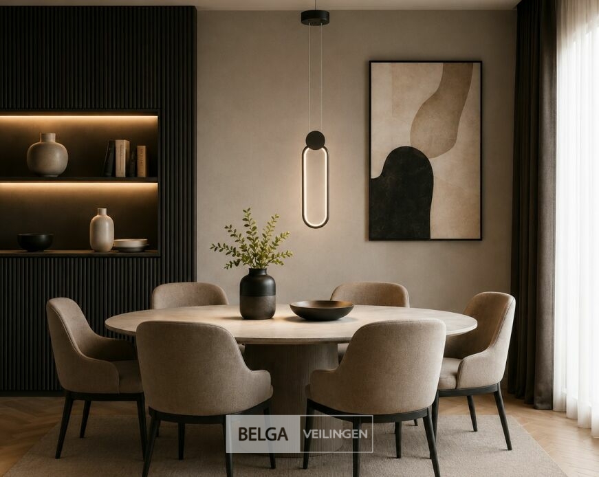 LED Hanglamp 12W – 4000K Neutraal Wit - Zwart – IP20 – ALWAYS – foto 2 – kavel bij Belga Veilingen