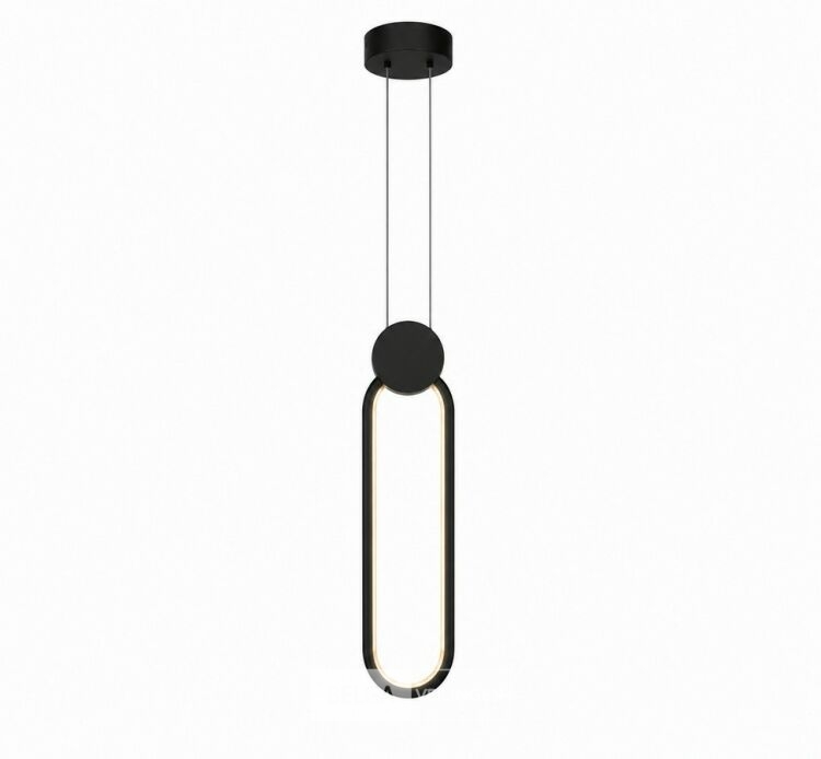 LED Hanglamp 12W – 4000K Neutraal Wit - Zwart – IP20 – ALWAYS – foto 3 – kavel bij Belga Veilingen