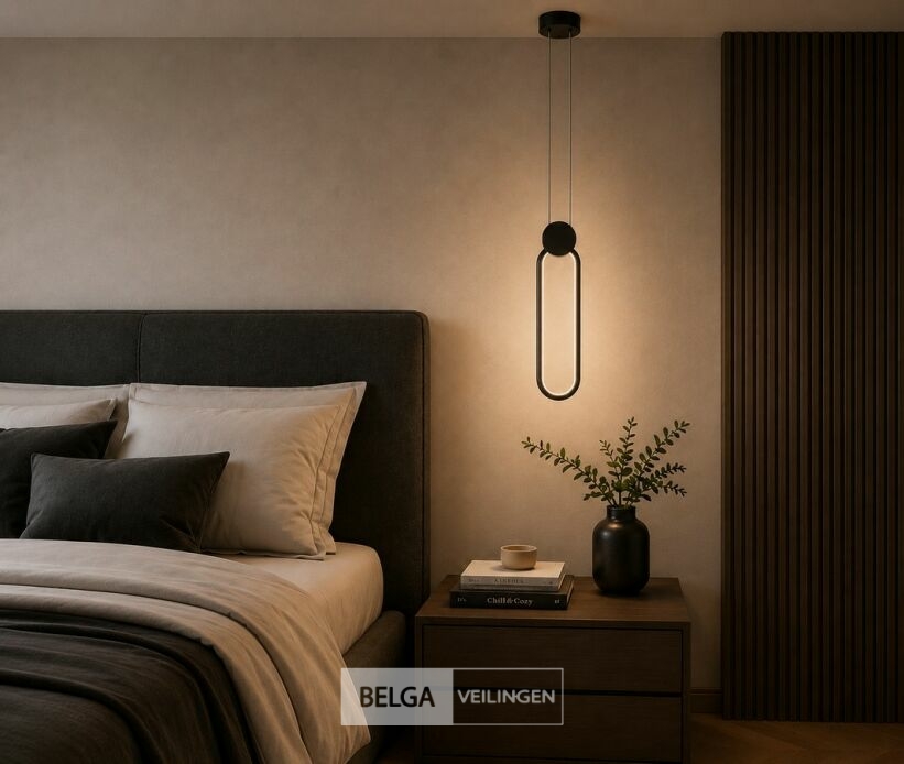 LED Hanglamp 12W – 4000K Neutraal Wit - Zwart – IP20 – ALWAYS – foto 4 – kavel bij Belga Veilingen