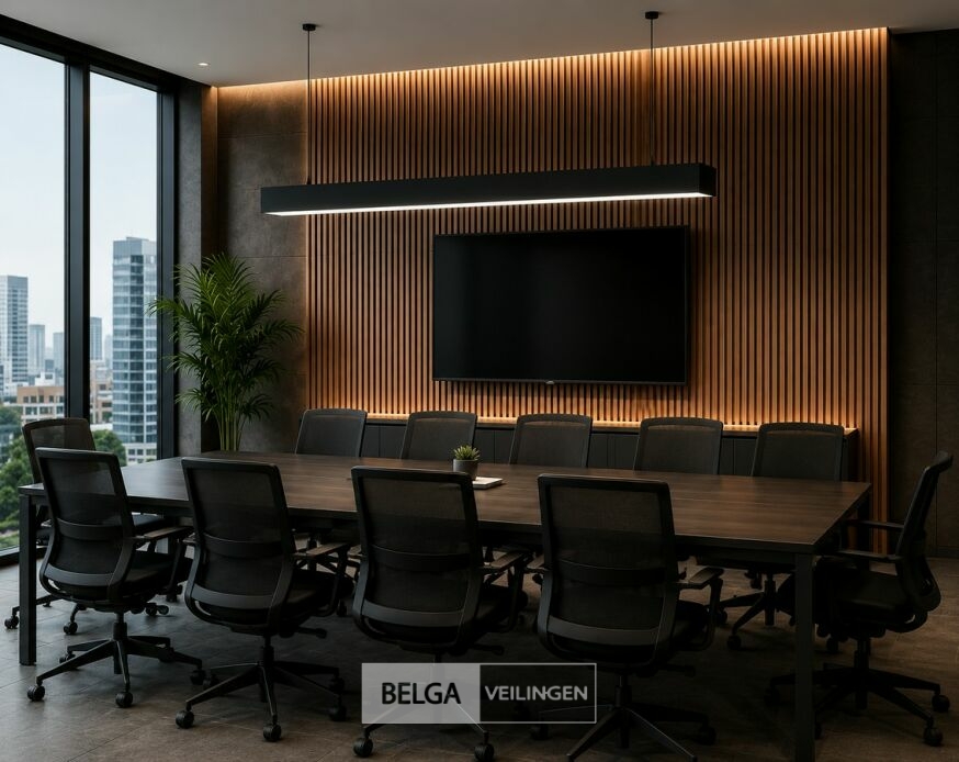 4 x LED Lineaire Hanglamp 60W – 3CCT Instelbaar - Zwart – FORTIS-60 3CCT – foto 4 – kavel bij Belga Veilingen