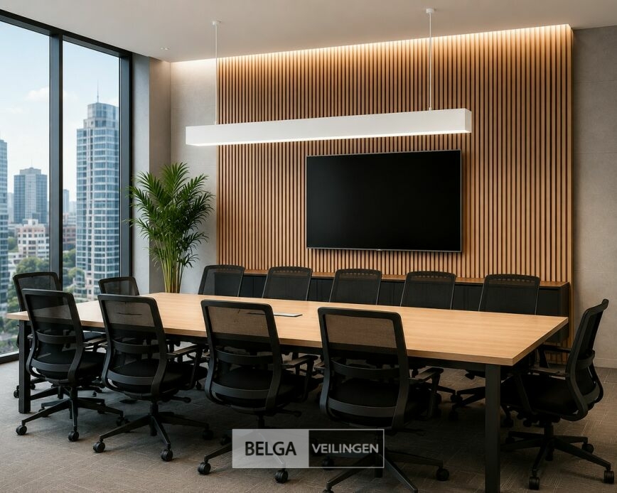 4 x LED Lineaire Hanglamp 60W – 3CCT Instelbaar - Wit – FORTIS-60 3CCT – foto 4 – kavel bij Belga Veilingen