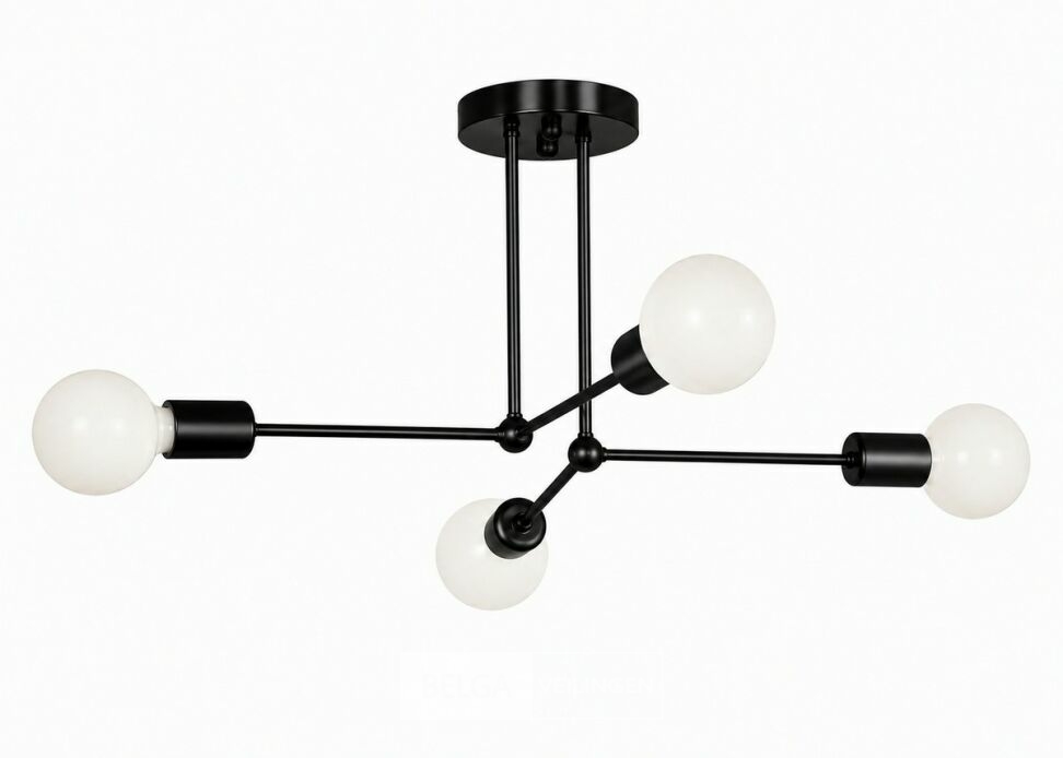 LED Hanglamp Max 18W – E27 – Zwart – 520x250mm – IP20 – LORENZO-4 – foto 4 – kavel bij Belga Veilingen