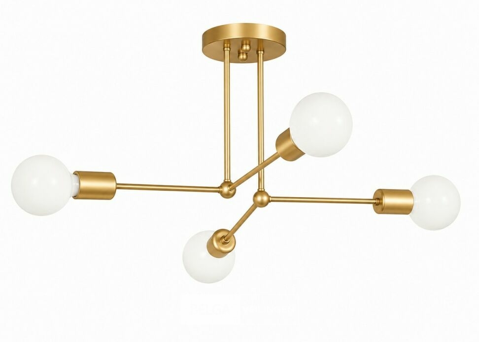 LED Hanglamp Max 18W – E27 – Goud – 520x250mm – IP20 – LORENZO-4 – foto 3 – kavel bij Belga Veilingen