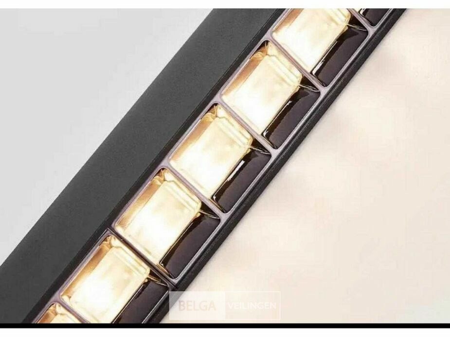 2 x LED Lineaire Hanglamp – 35W – 120cm – IP20 – Zwart – Inclusief Montageset – foto 4 – kavel bij Belga Veilingen