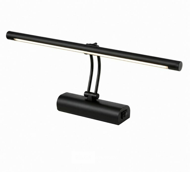 2 x LED Spiegel / Schilderijlamp 8W – 4200K Neutraal Wit - Zwart – IP45 – ANKA-8 – foto 3 – kavel bij Belga Veilingen