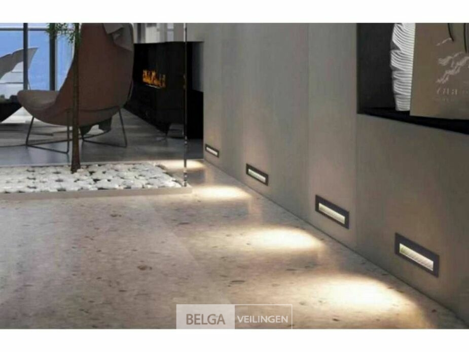 6 x LED Trapverlichting – 6W – 3000K Warm Wit – IP65 – Rechthoekig – LY05 – foto 6 – kavel bij Belga Veilingen
