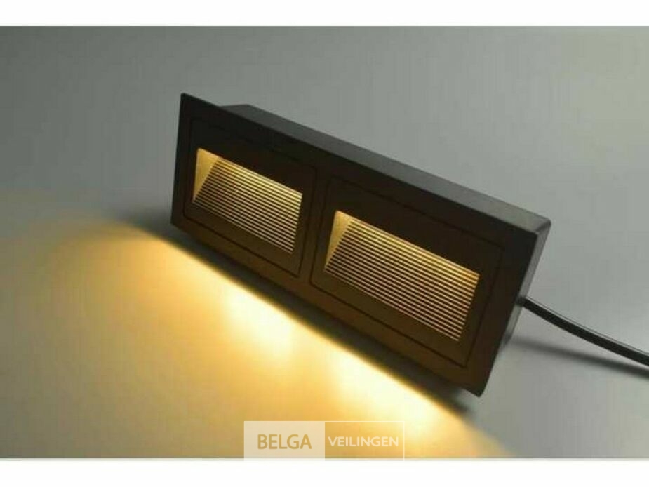 6 x LED Trapverlichting – 3W – 3000K Warm Wit – IP65 – Rechthoekig – LY06 – foto 4 – kavel bij Belga Veilingen