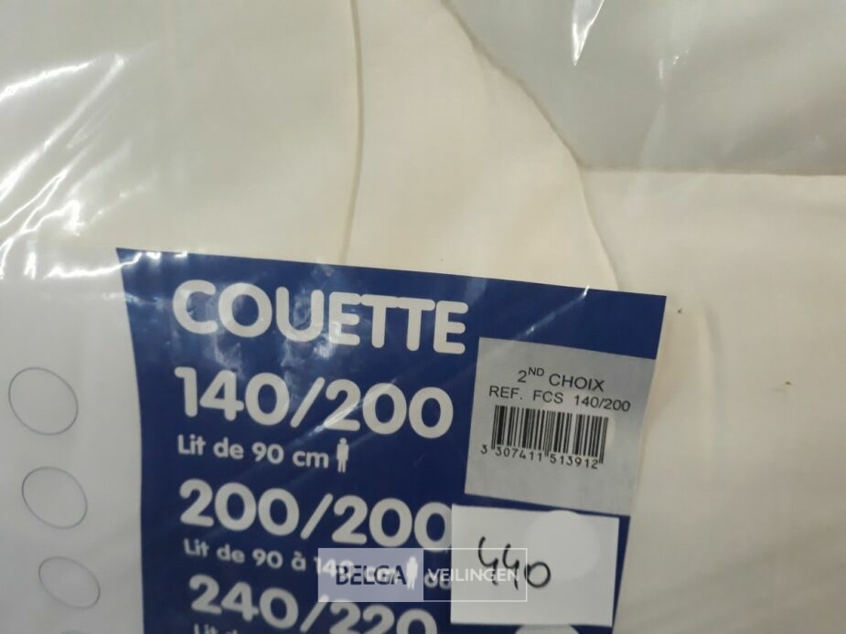 1 x Dekbed 140x200 B-kwaliteit – foto 2 – kavel bij Belga Veilingen, Oudsbergen