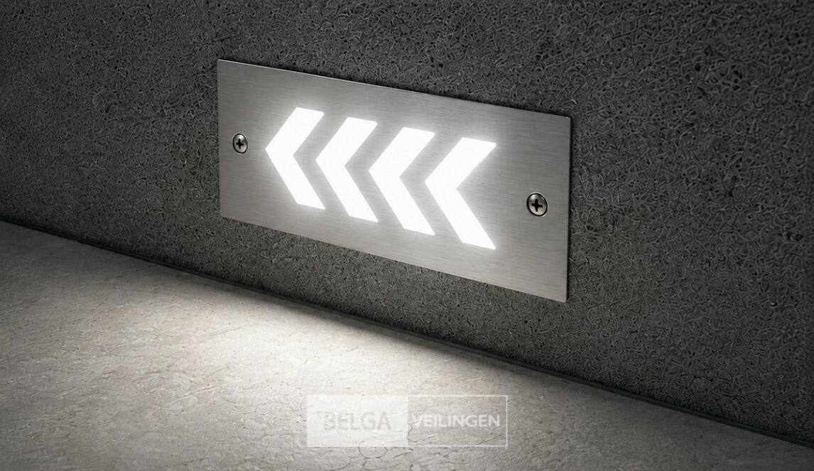 6 x LED Trapverlichting 3W - 6400K Koud Wit – IP54 – BERIL – foto 4 – kavel bij Belga Veilingen