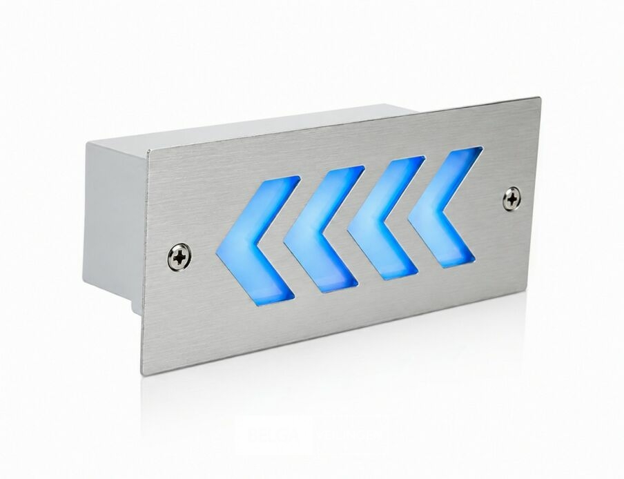 6 x LED Trapverlichting 3W - Blauw – IP54 – BERIL – foto 3 – kavel bij Belga Veilingen