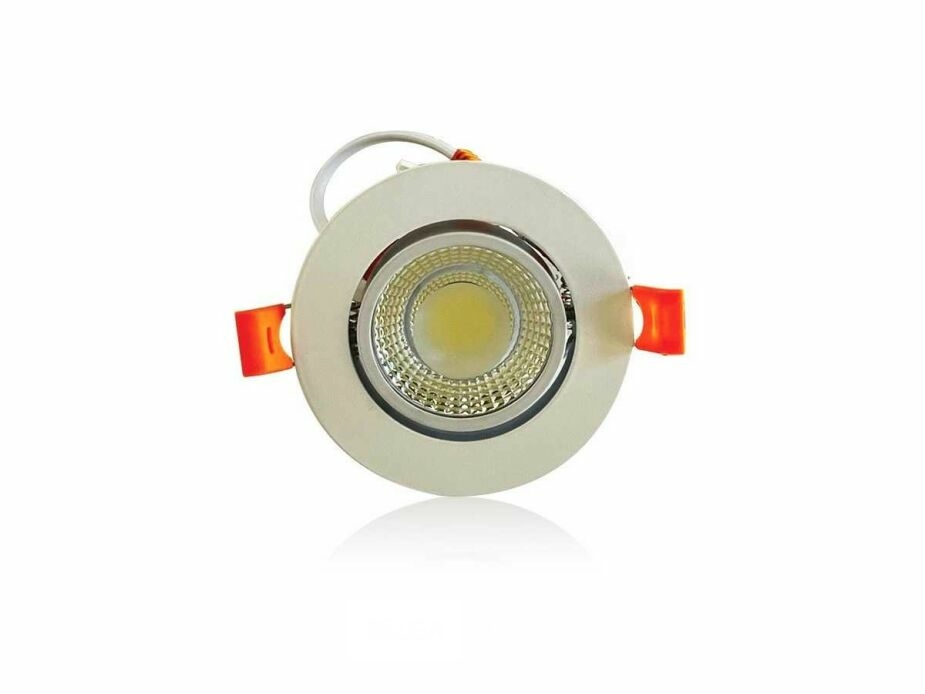 25 x Inbouw LED Downlight – 7W – Draaibaar – 6500K Koud Wit – foto 4 – kavel bij Belga Veilingen