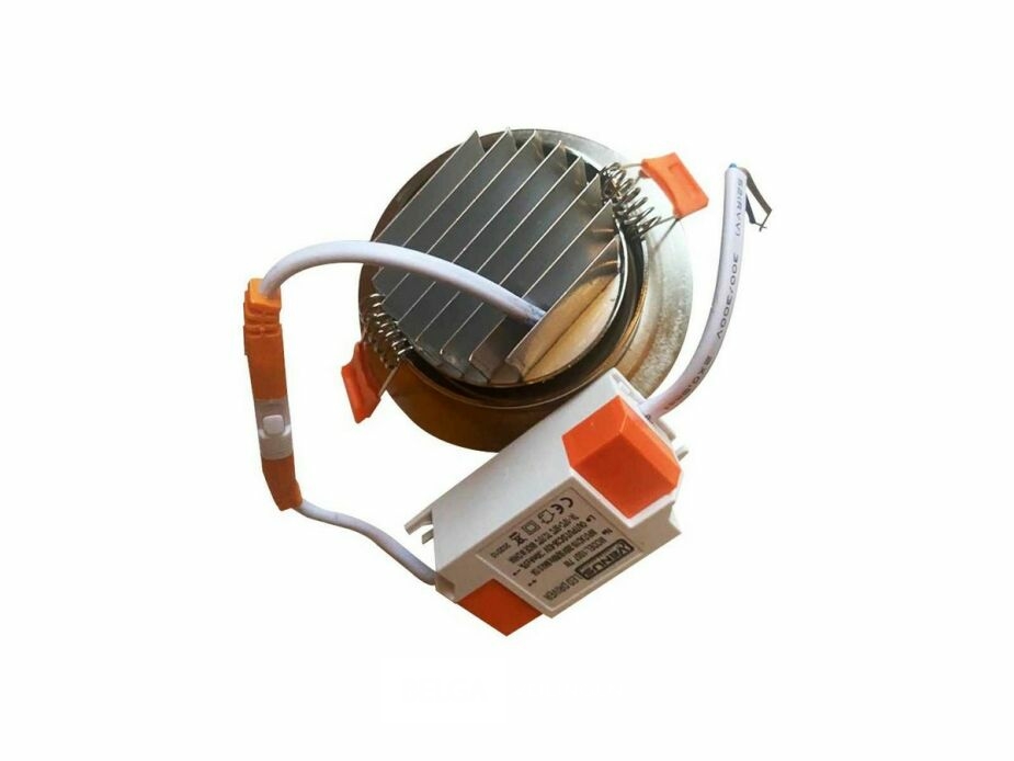 25 x LED Downlight – 7W – Draaibaar – 6500K Koud Wit – Zilver – foto 4 – kavel bij Belga Veilingen