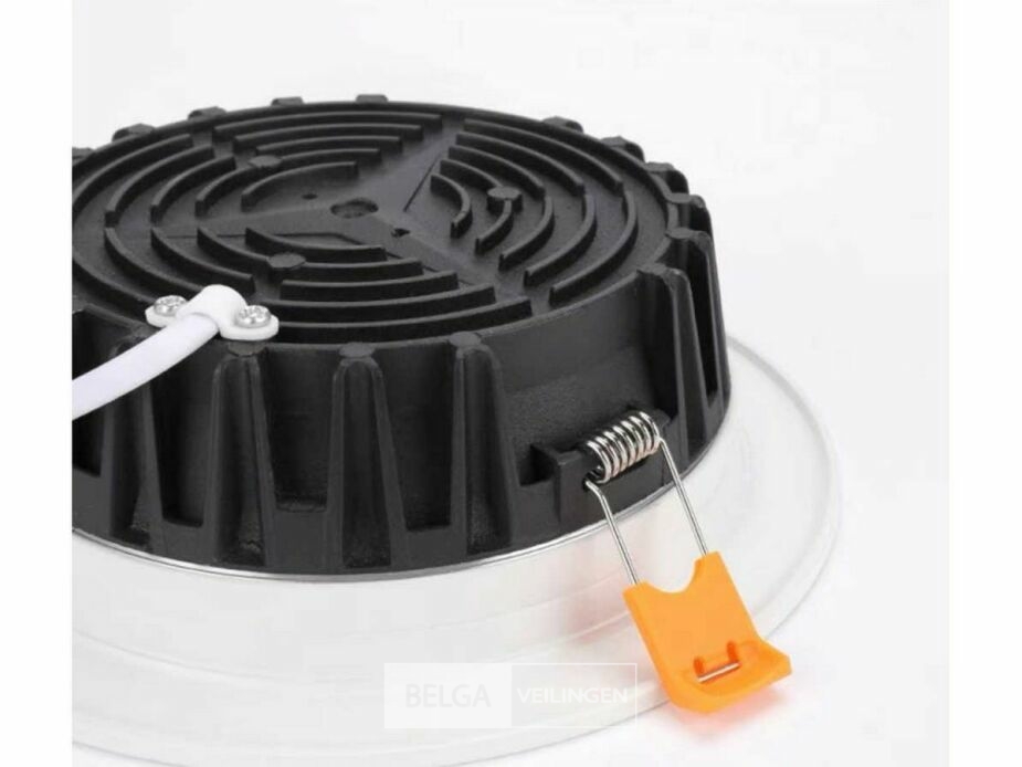 10 x LED Downlight – 15W – 6500K Koud Wit – IP20 – foto 5 – kavel bij Belga Veilingen