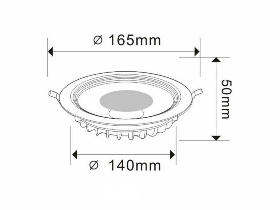 10 x LED Downlight – 15W – 6500K Koud Wit – IP20 – foto 6 – kavel bij Belga Veilingen