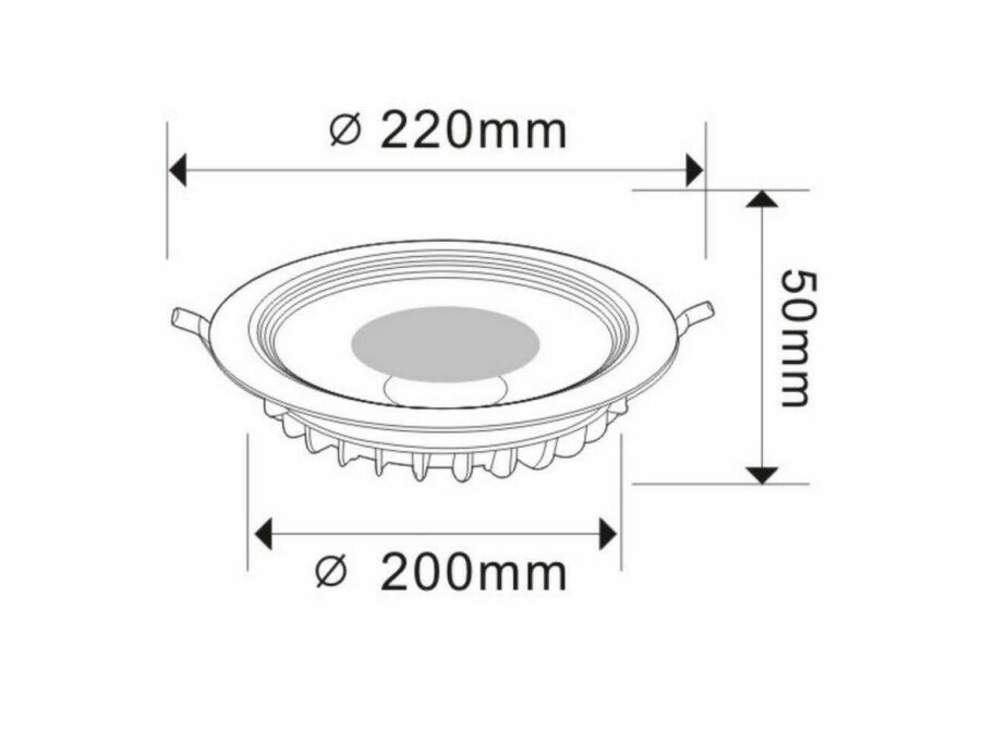 10 x LED Downlight – 30W – 6500K Koud Wit – COB – IP20 – foto 5 – kavel bij Belga Veilingen