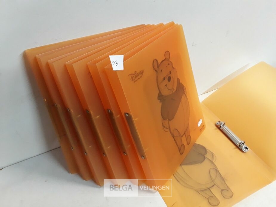 7 x Ringmap pvc Winnie the phoo – foto 4 – kavel bij Belga Veilingen, Oudsbergen
