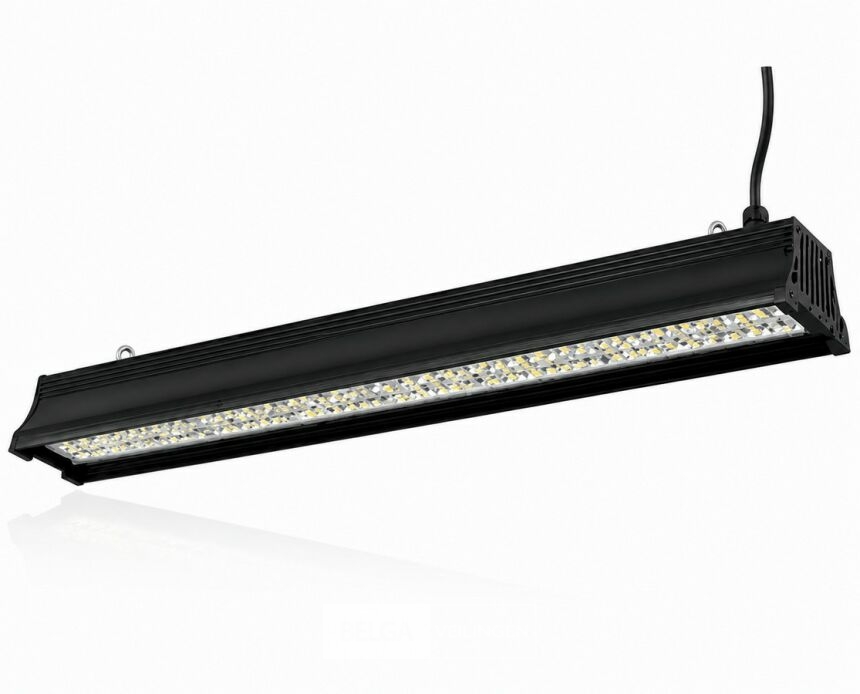 6 x LED Industriële Hanglamp 200W – 6400K Koud Wit - Zwart – IP20 – PYRAMID-200 – foto 3 – kavel bij Belga Veilingen