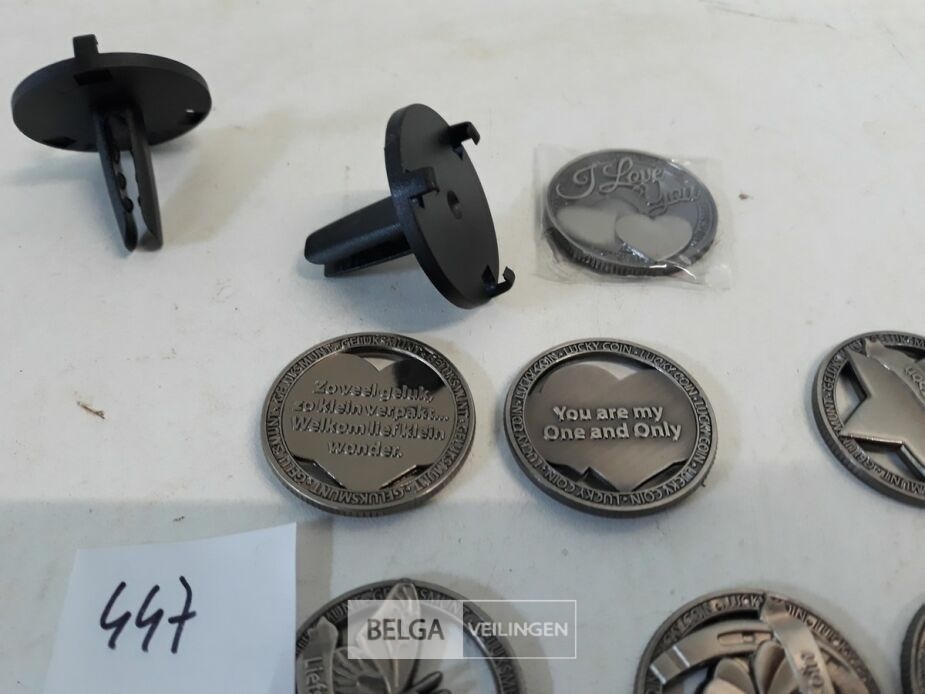 10 x Geluksmunt + 2 x houder – foto 3 – kavel bij Belga Veilingen, Oudsbergen