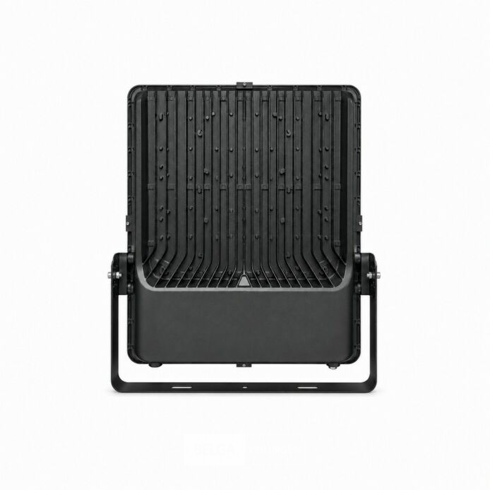 2 x LED Floodlight 400W – 6400K Koud Wit - Zwart – IP65 – BORNEO-400 – foto 5 – kavel bij Belga Veilingen