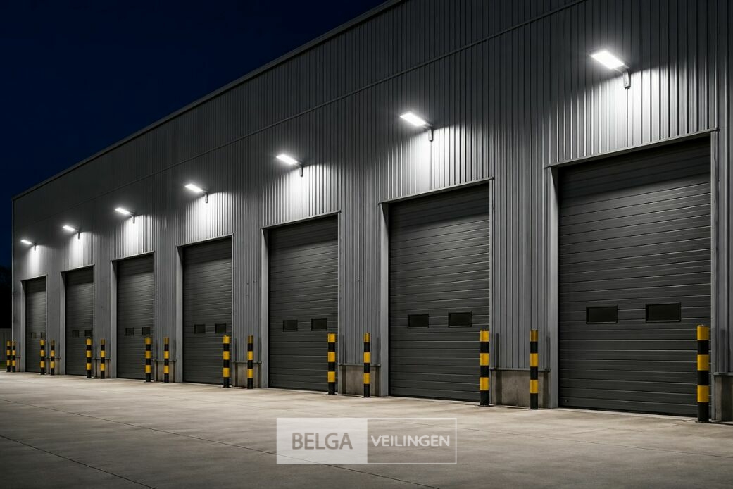 5 x LED Straatlamp 150W – 6400K Koud Wit - Grijs – IP65 – FLORIDA-150 – foto 4 – kavel bij Belga Veilingen