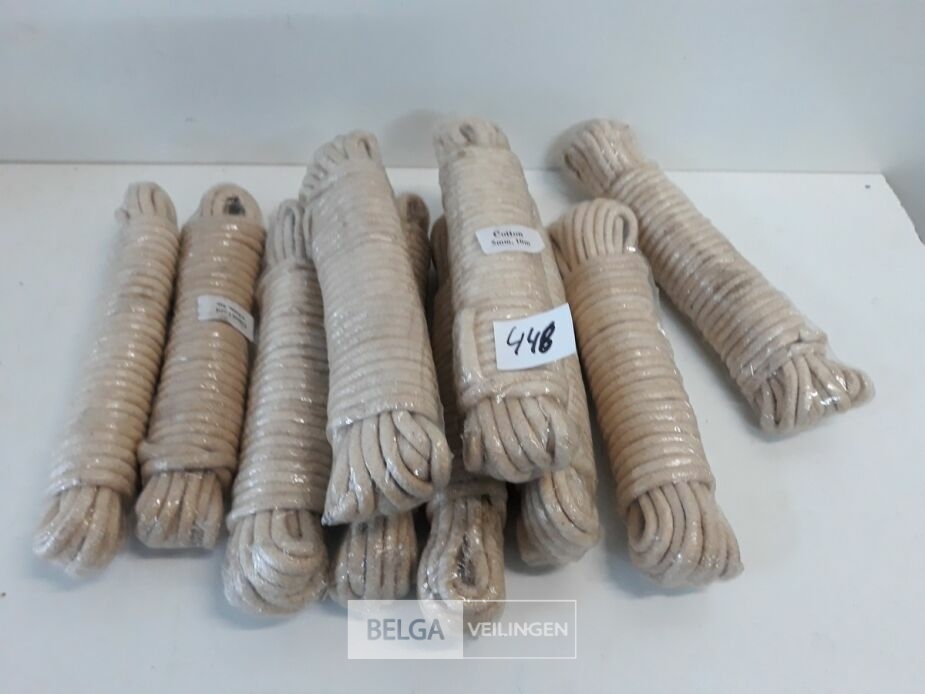 10 x Koord katoen 5mm x 10M – foto 2 – kavel bij Belga Veilingen, Oudsbergen