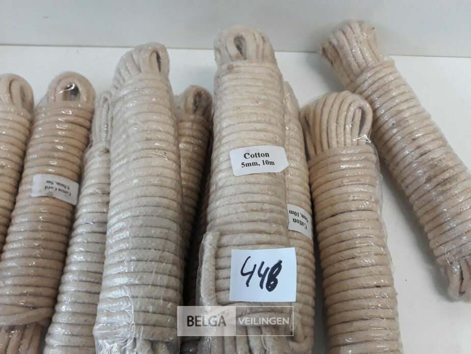 10 x Koord katoen 5mm x 10M – foto 3 – kavel bij Belga Veilingen, Oudsbergen