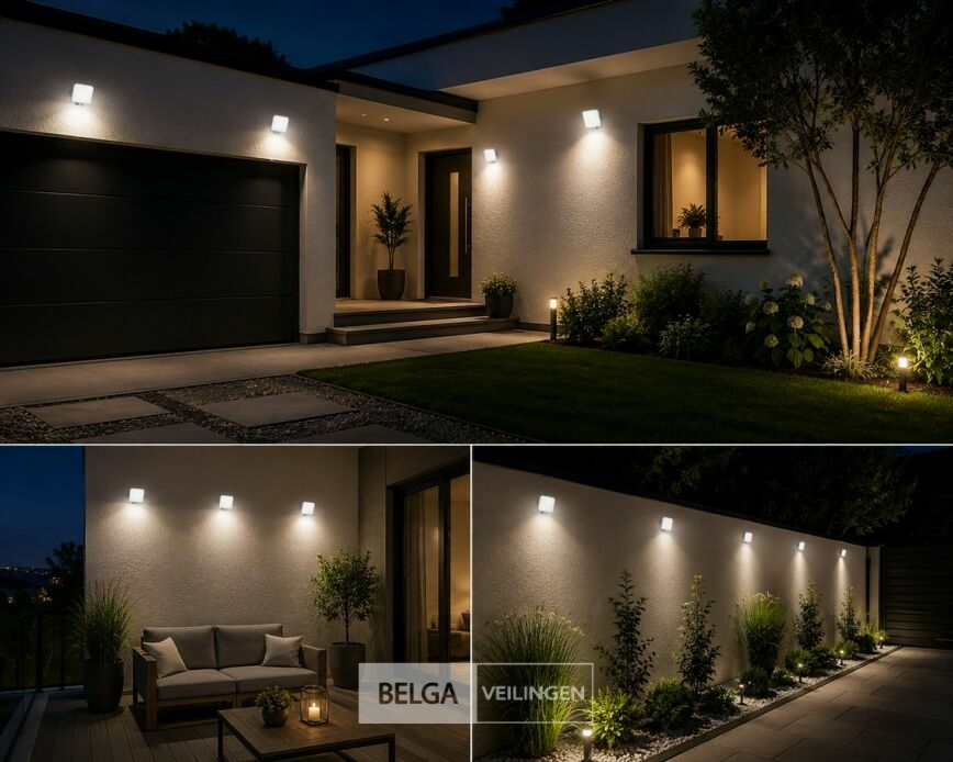 10 x LED Frameless Floodlight 10W – 6400K Koud Wit – IP66 – PEGASUS-10 – foto 4 – kavel bij Belga Veilingen