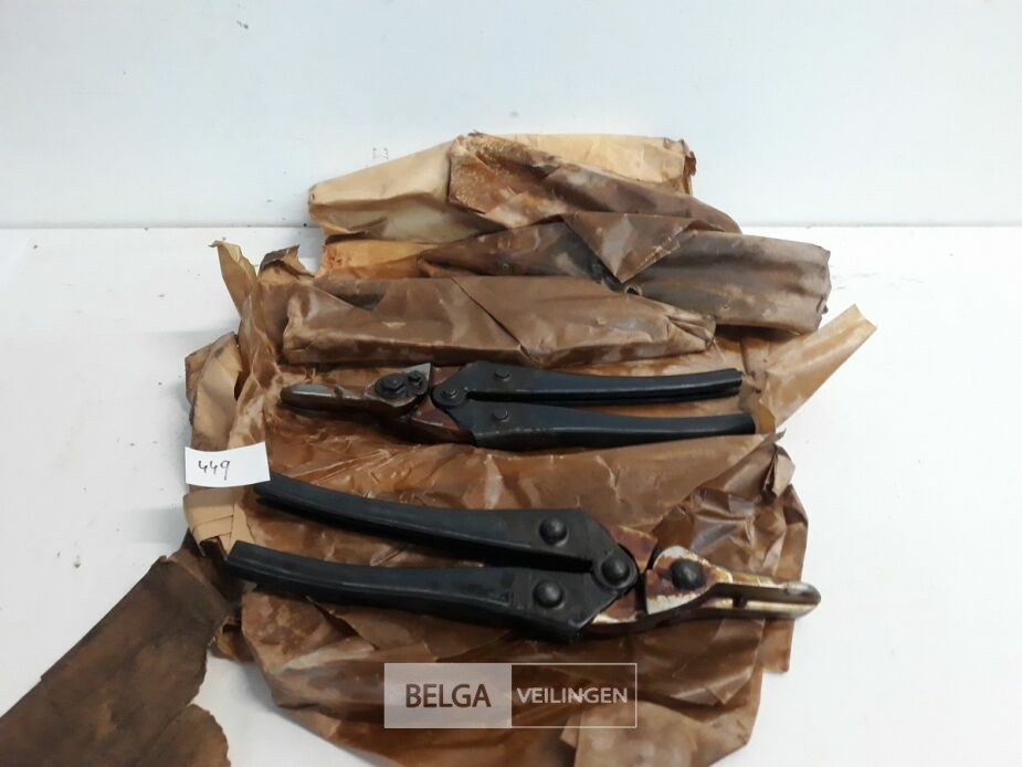 6 x Blik of plaat – schaar – foto 2 – kavel bij Belga Veilingen, Oudsbergen