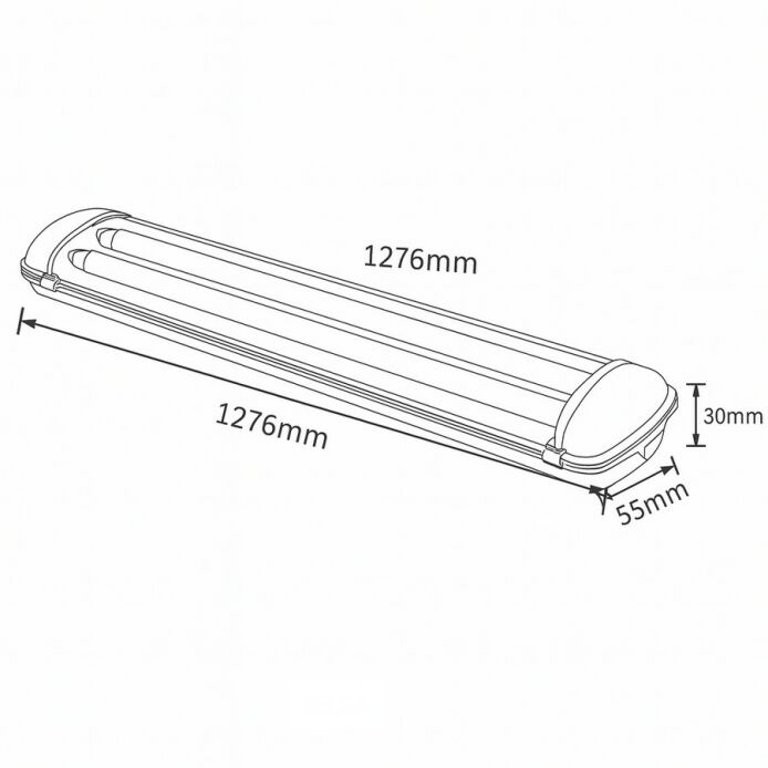 16 x Dubbele TL Armatuur 120cm – IP65 Waterdicht – MASTER – foto 6 – kavel bij Belga Veilingen