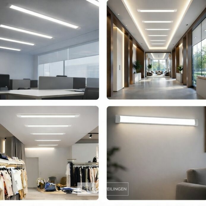 20 x LED Batten 36W – 120cm – 6500K Koud Wit – Koppelbaar – TETRA-120 – foto 2 – kavel bij Belga Veilingen