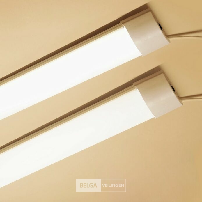 20 x LED Batten 36W – 120cm – 4000K Neutraal Wit – Koppelbaar – TETRA-120 – foto 2 – kavel bij Belga Veilingen