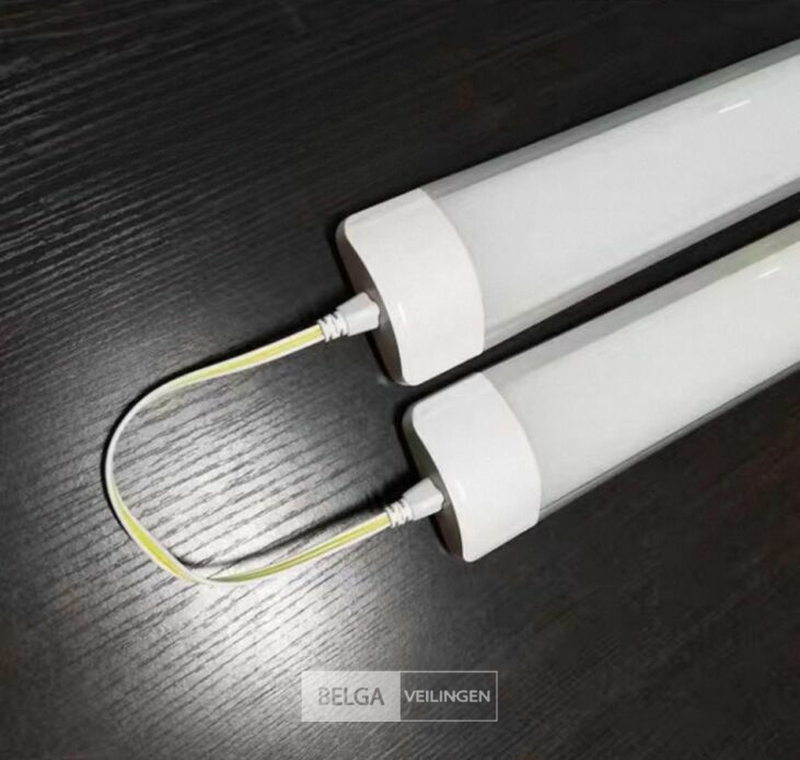 60 x LED Batten 36W – 120cm – 4000K Neutraal Wit – Koppelbaar – TETRA-120 – foto 4 – kavel bij Belga Veilingen