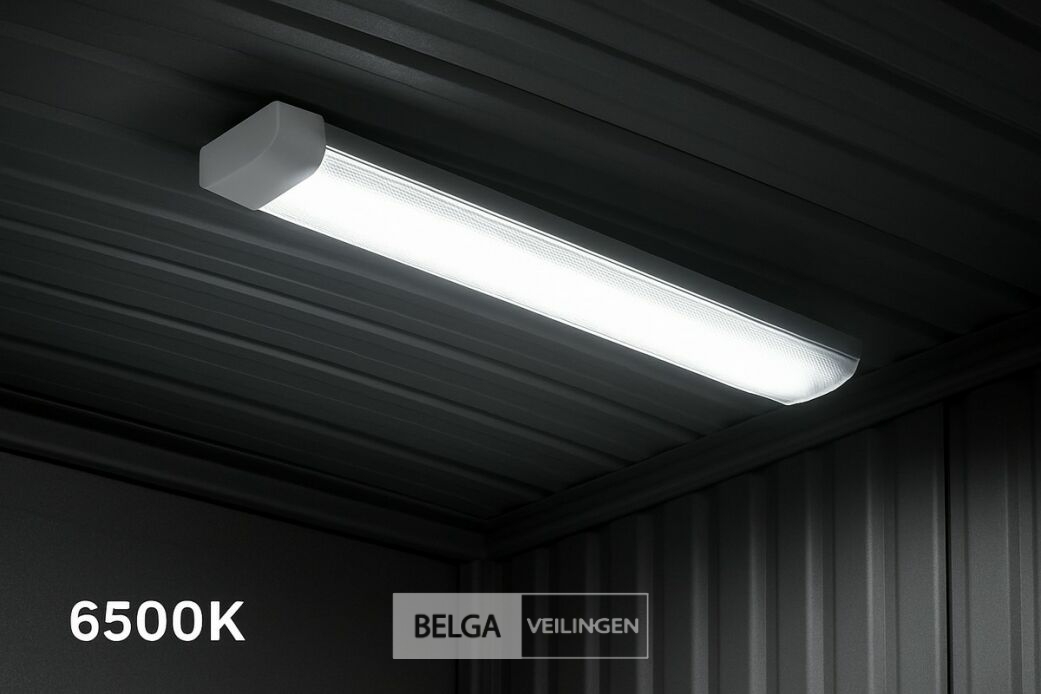 10 x LED-Batten met Lens – 120W – 120cm – 6500K Koud Wit – TETRA-LENS – foto 2 – kavel bij Belga Veilingen