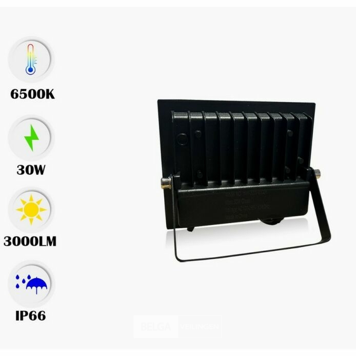 10 x LED Schijnwerper MINI 30W – 6500K Koud Wit – IP65 – MINIONS-30 – foto 3 – kavel bij Belga Veilingen