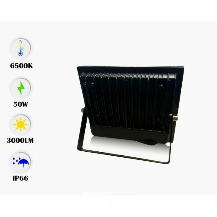 6 x LED Schijnwerper MINI 50W – 6500K Koud Wit – IP65 – MINIONS-50 – foto 3 – kavel bij Belga Veilingen