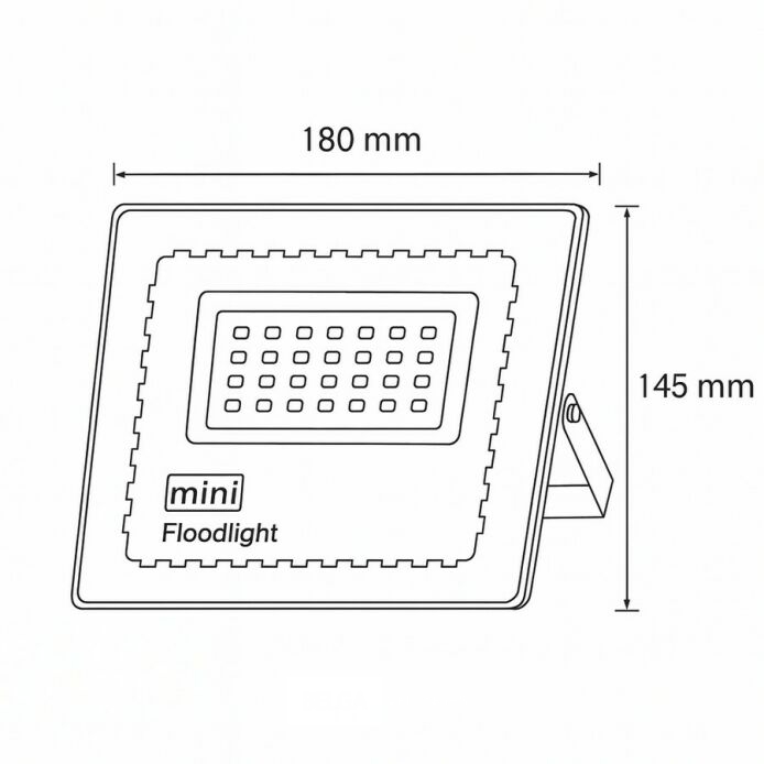 6 x LED Schijnwerper MINI 50W – 6500K Koud Wit – IP65 – MINIONS-50 – foto 6 – kavel bij Belga Veilingen