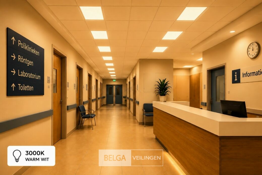 16 x LED Paneel 24W – 3000K Warm Wit - 595x295mm – IP20 – ZODIAC-24 – foto 3 – kavel bij Belga Veilingen