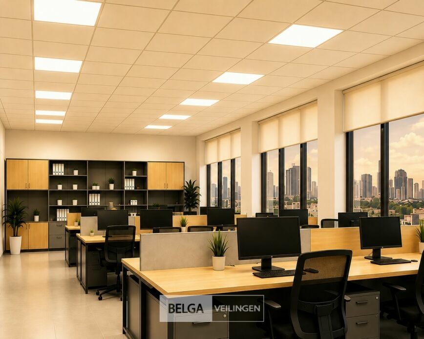 8 x LED Paneel 45W – 3000K Warm Wit - 595x595mm – IP20 – GALAKSI – foto 2 – kavel bij Belga Veilingen