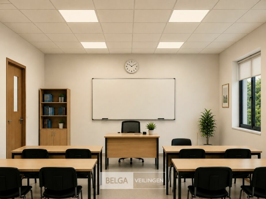 8 x LED Paneel 45W – 4200K Neutraal Wit - 595x595mm – IP20 – GALAKSI – foto 4 – kavel bij Belga Veilingen