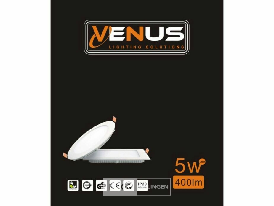 25 x LED Paneel – Rond Inbouw – 5W – 3000K Warm Wit – IP20 – foto 5 – kavel bij Belga Veilingen