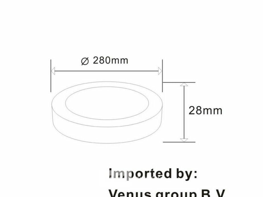 10 x LED Paneel – Rond Opbouw – 30W – 6500K Koud Wit – IP20 – foto 4 – kavel bij Belga Veilingen