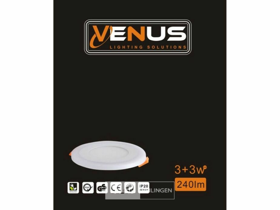 25 x LED Paneel – Warm Wit / Koud Wit – 6W (3W + 3W) – Aan/Uit – foto 6 – kavel bij Belga Veilingen