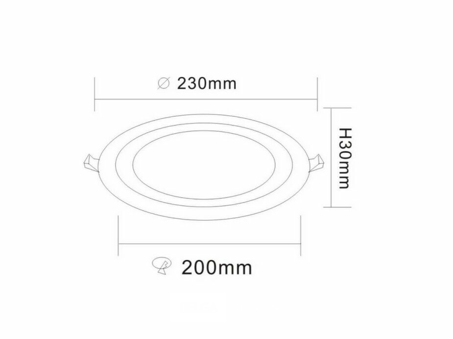 10 x LED Paneel – Blauw / Wit – 24W (18W + 6W) – Aan/Uit – foto 4 – kavel bij Belga Veilingen