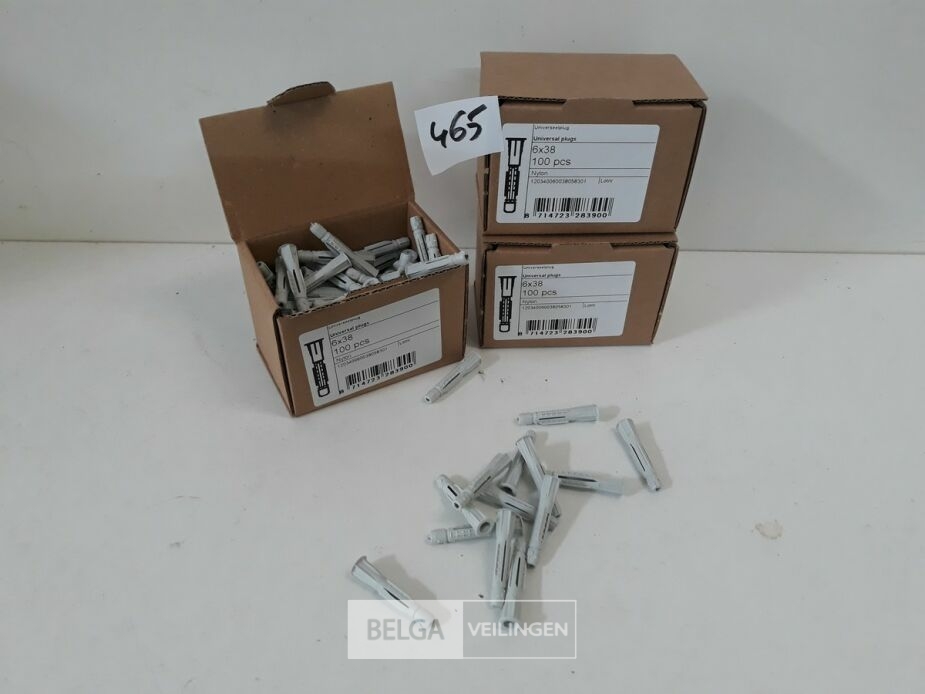 3 x Universeelplug nylon 6 mm 100 stuks – foto 2 – kavel bij Belga Veilingen, Oudsbergen