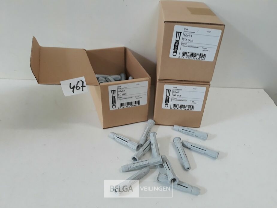 3 x Universeelplug nylon 10 mm 50 stuks – foto 3 – kavel bij Belga Veilingen, Oudsbergen