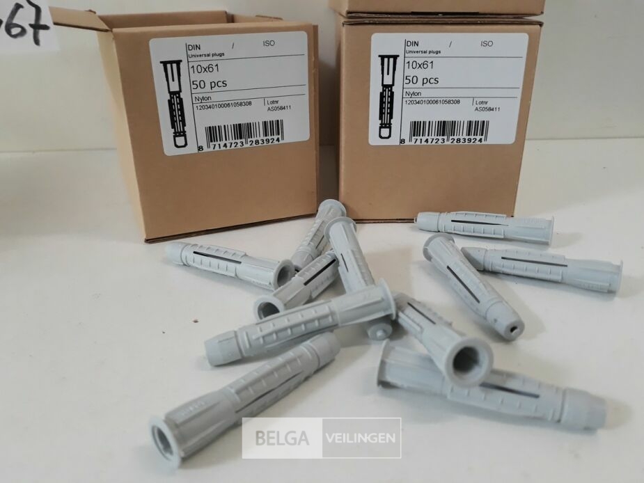 3 x Universeelplug nylon 10 mm 50 stuks – foto 4 – kavel bij Belga Veilingen, Oudsbergen