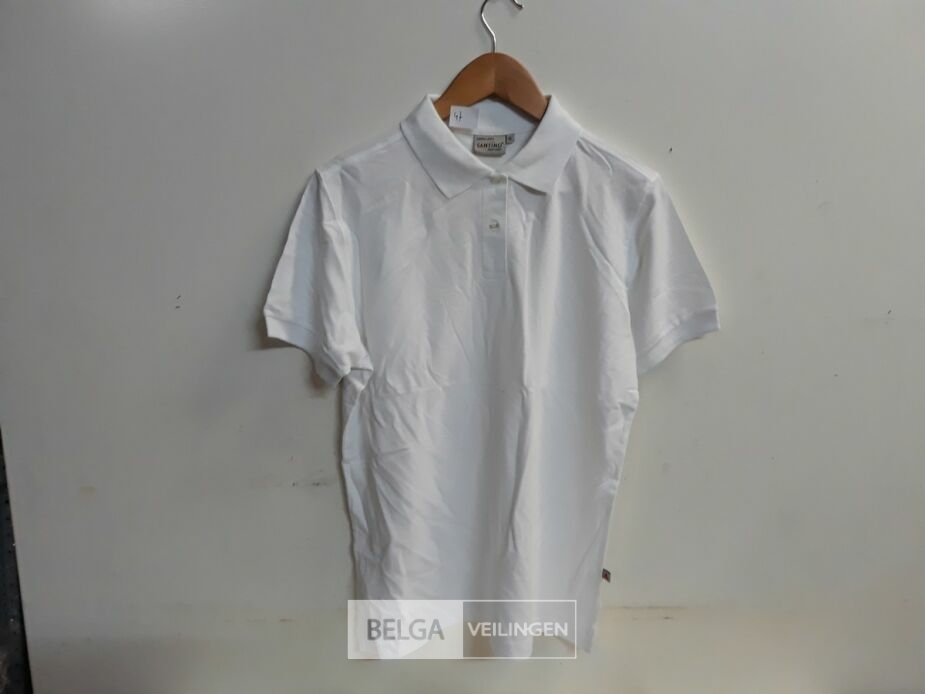 5 x Polo shirt wit XL – foto 2 – kavel bij Belga Veilingen, Oudsbergen