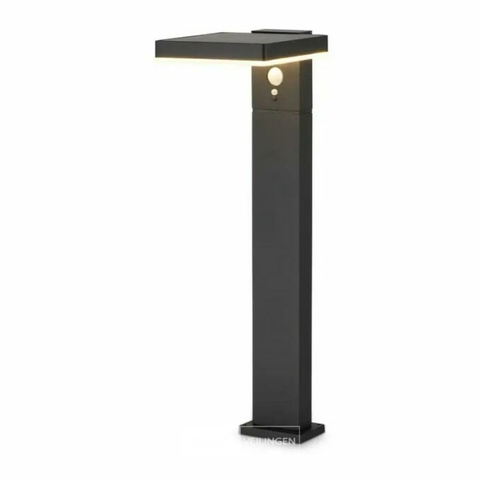 Maxxgarden Tuinverlichting 50 cm - LED-buitenverlichting met bewegingssensor op zonne-energie - Zwart – foto 2 – kavel bij Belga Veilingen, Bree