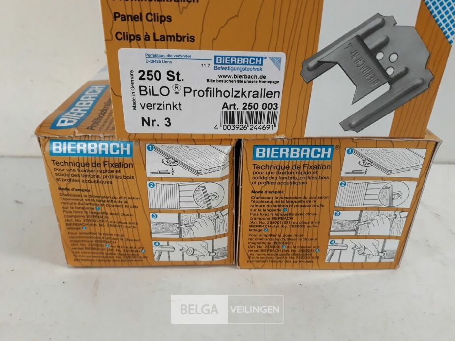 4 x Clips voor clickplank 3 mm 250 stuks – foto 3 – kavel bij Belga Veilingen, Oudsbergen