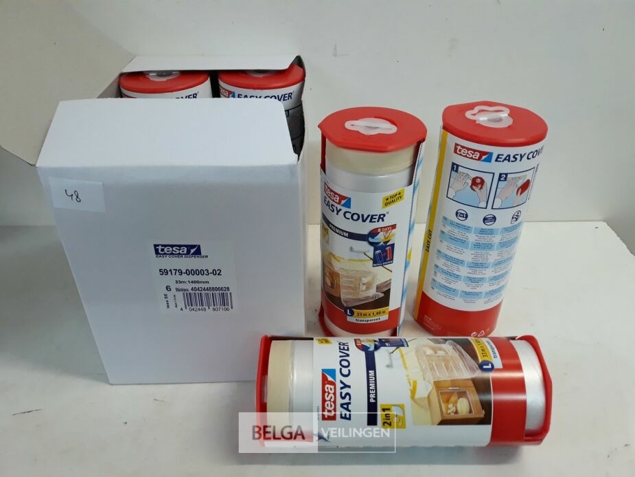 6 x Easycover in afroller Tesa – foto 2 – kavel bij Belga Veilingen, Oudsbergen